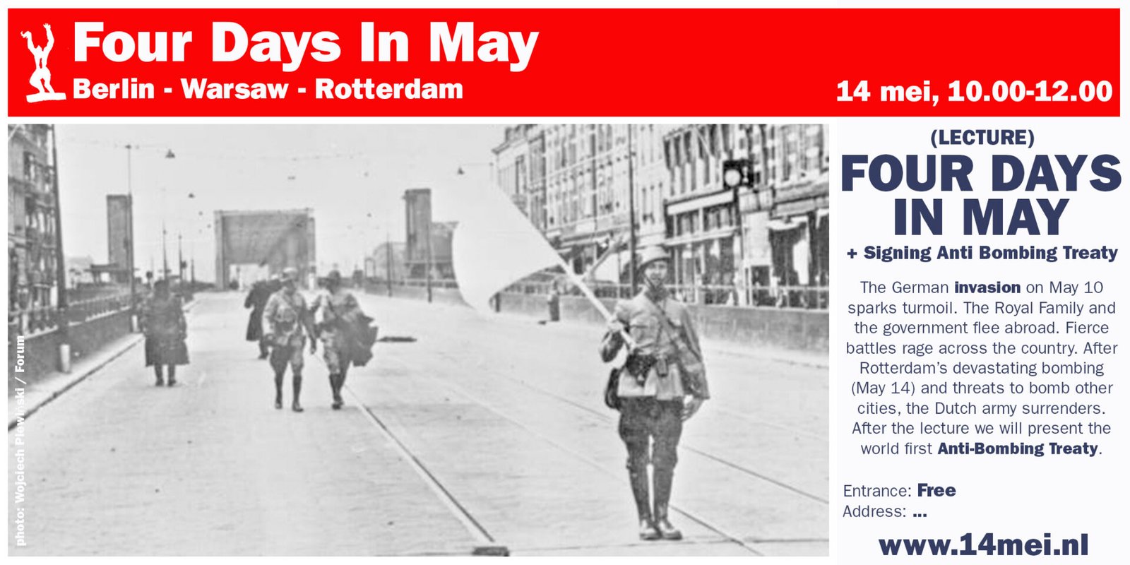 Kom naar de opening van Four Days In May 2025 - 14 mei - 86e Herdenking ...