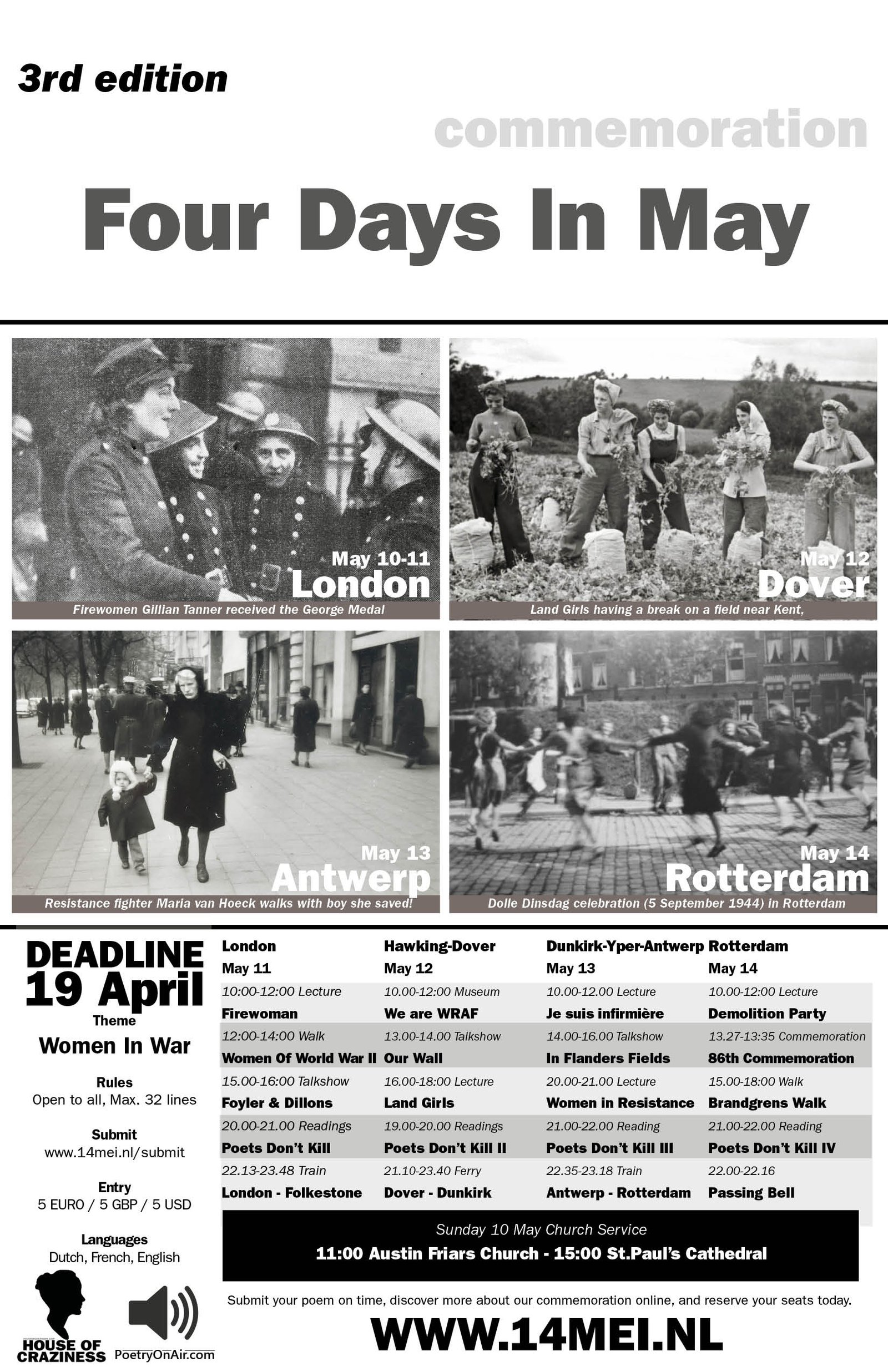 Poetry Call 14 mei poster